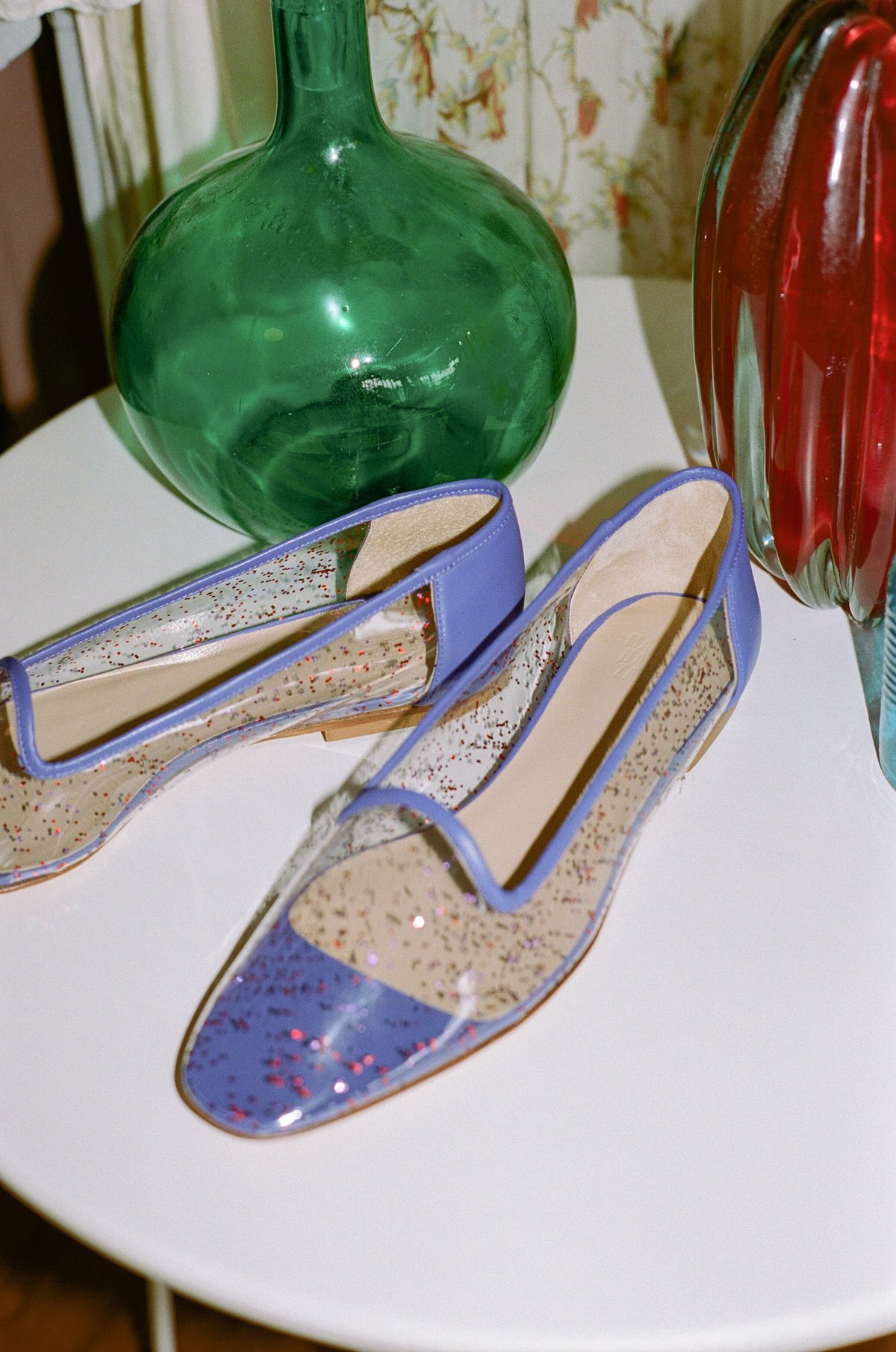 Maryam Nassir Zadeh Pascal Loafer - Red Sparkle | Garmentory