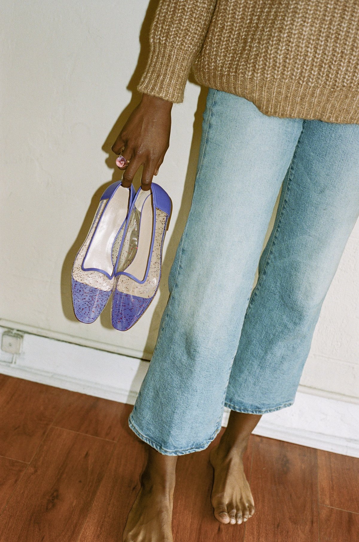 Maryam Nassir Zadeh Pascal Loafer - Red Sparkle | Garmentory