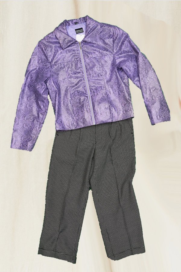 purple snakeskin jacket