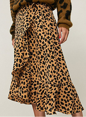 rixo leopard print skirt