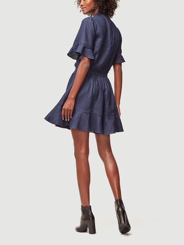 white christmas dresses Scalloped Denim Dress – Gotcha Girl Boutique