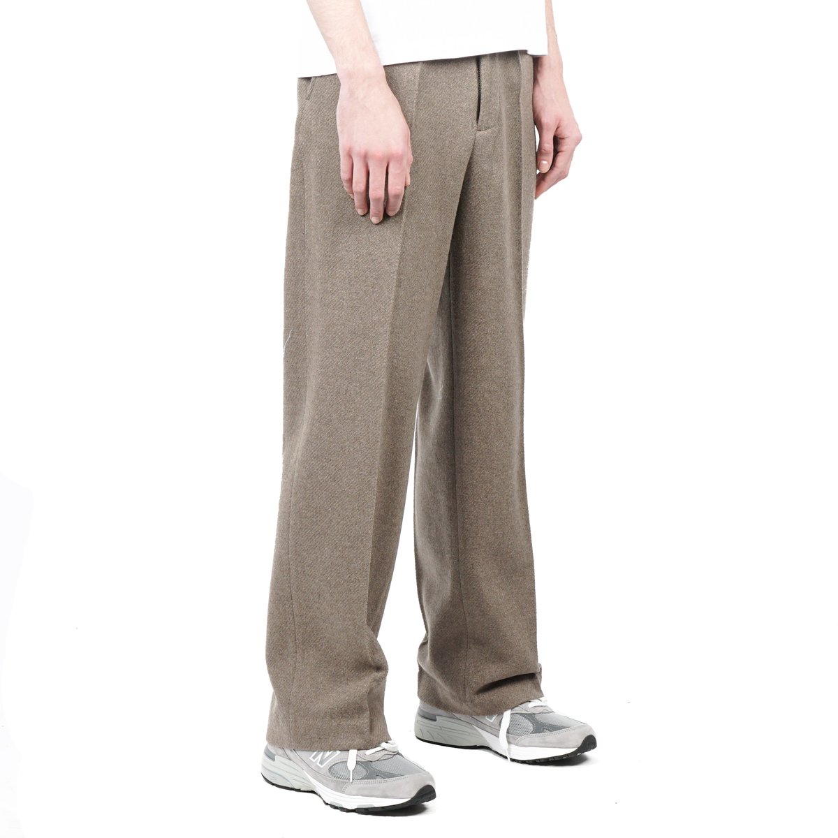 BORROWED CHINO / GREY ATOM CHECK WOOL