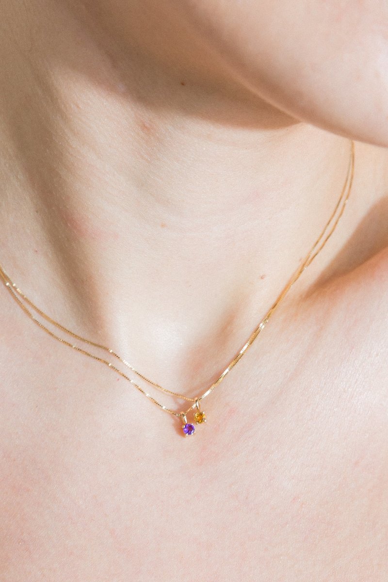 Leah Alexandra Element Necklace Citrine Garmentory