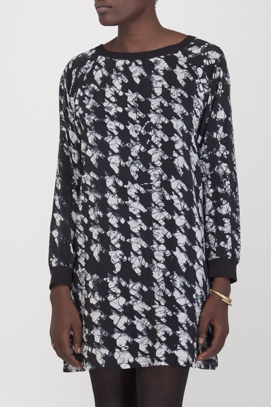 Osei-Duro Costa Dress in Houndstooth Osei-Duro Costa Dress in Houndstooth