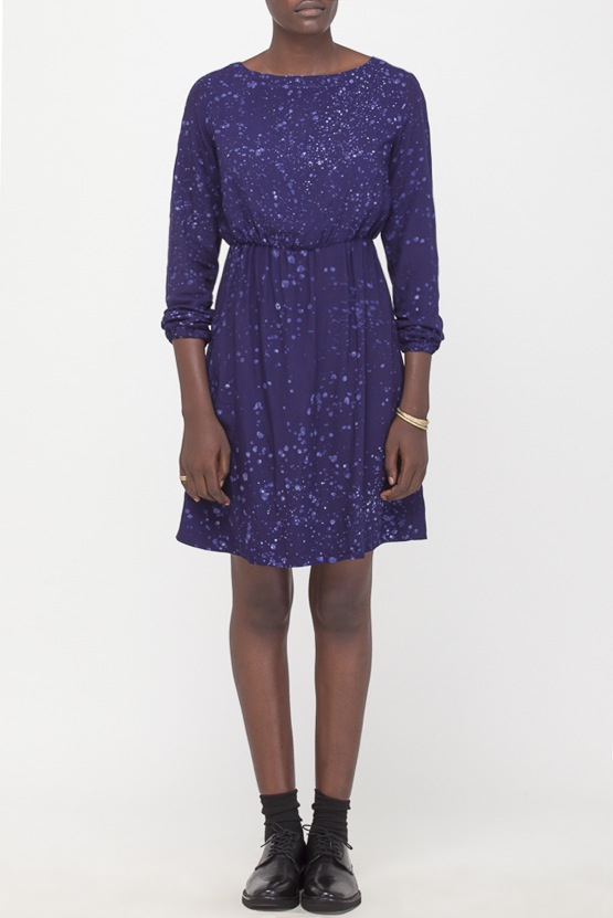 Osei-Duro Aburi Dress in Navy Splatter Osei-Duro Aburi Dress in Navy Splatter