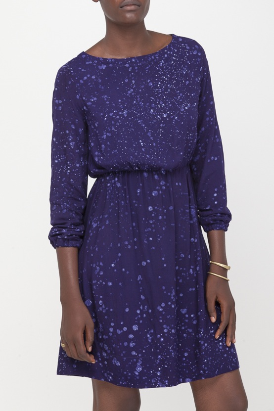 Osei-Duro Aburi Dress in Navy Splatter Osei-Duro Aburi Dress in Navy Splatter