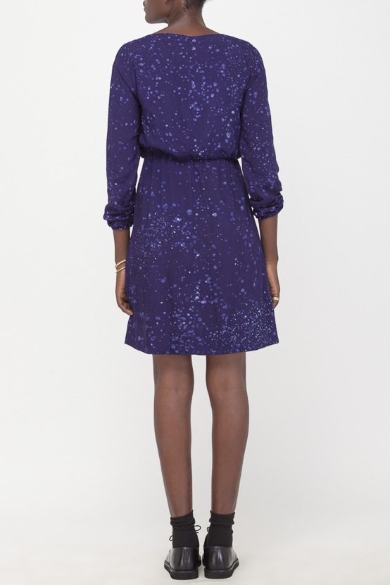 Osei-Duro Aburi Dress in Navy Splatter Osei-Duro Aburi Dress in Navy Splatter