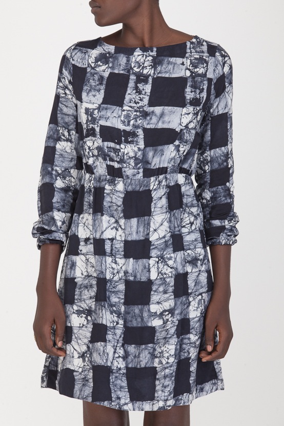 Osei-Duro Aburi Dress in B&W Gingham Osei-Duro Aburi Dress in B&W Gingham