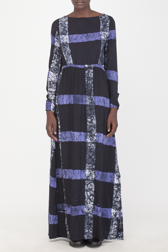 Osei-Duro Mallam Dress in Cobalt Grid Osei-Duro Mallam Dress in Cobalt Grid