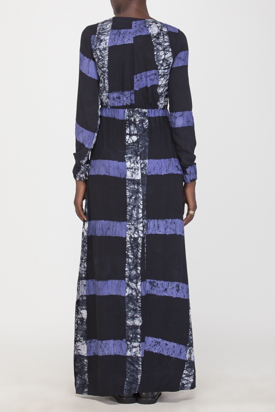 Osei-Duro Mallam Dress in Cobalt Grid Osei-Duro Mallam Dress in Cobalt Grid