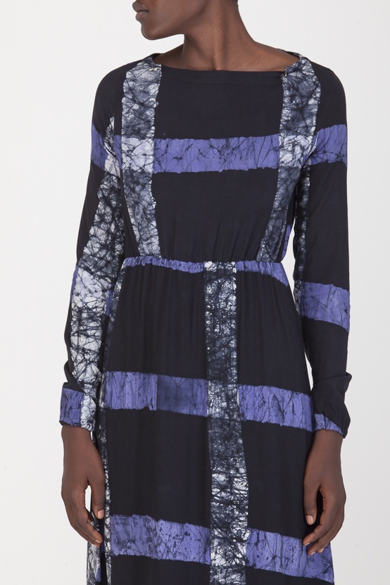 Osei-Duro Mallam Dress in Cobalt Grid Osei-Duro Mallam Dress in Cobalt Grid