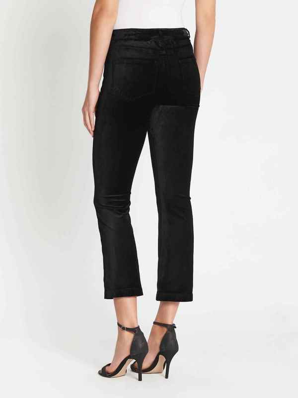 Paige Colette Crop Flare Velvet Jean Paige Colette Crop Flare Velvet Jean