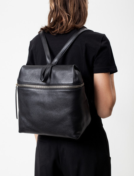 Kara Backpack Pebbled Black Kara Backpack Pebbled Black