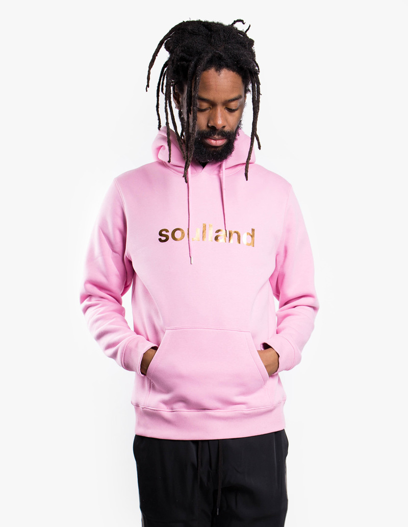 Soulland Logic Googie Hoodie - Pink | Garmentory