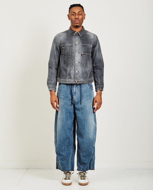 Needles DARTS JEAN JACKET 12OZ DENIM BLACK Garmentory