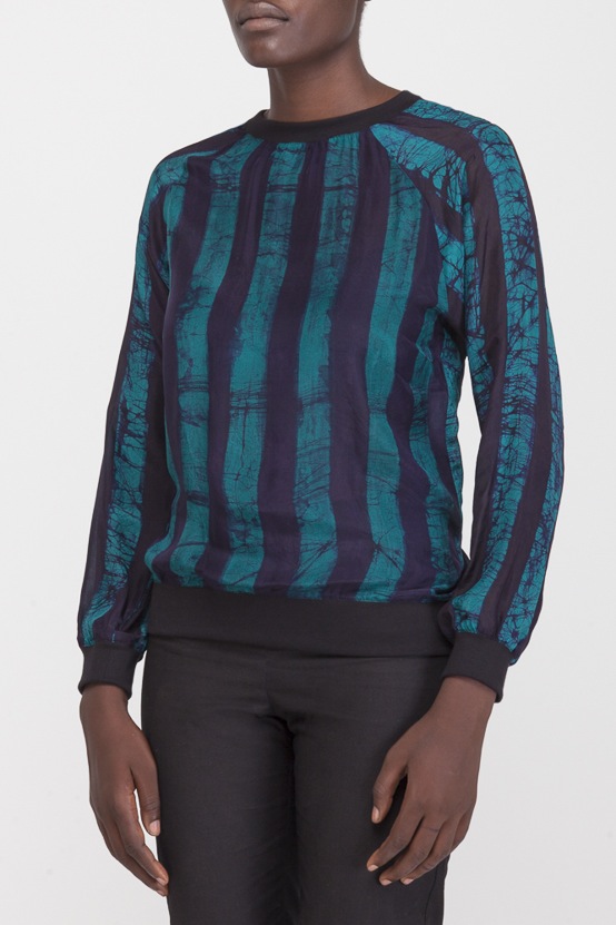 Osei-Duro Rapt Sweatshirt in Esmeralda Osei-Duro Rapt Sweatshirt in Esmeralda