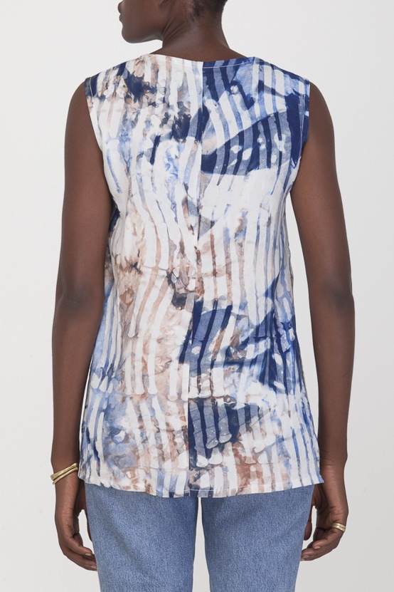 Osei-Duro Taifa Split Top in Waves Osei-Duro Taifa Split Top in Waves