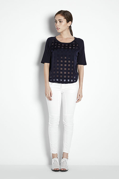 Joa Contrast Mesh Checked Shirt Joa Contrast Mesh Checked Shirt