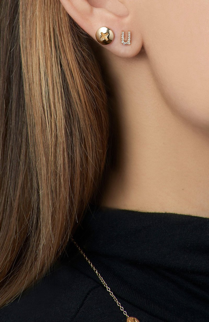 ALISON LOU Screw Head Stud Earring 14K gold Garmentory