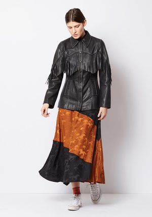 ganni white fringe jacket