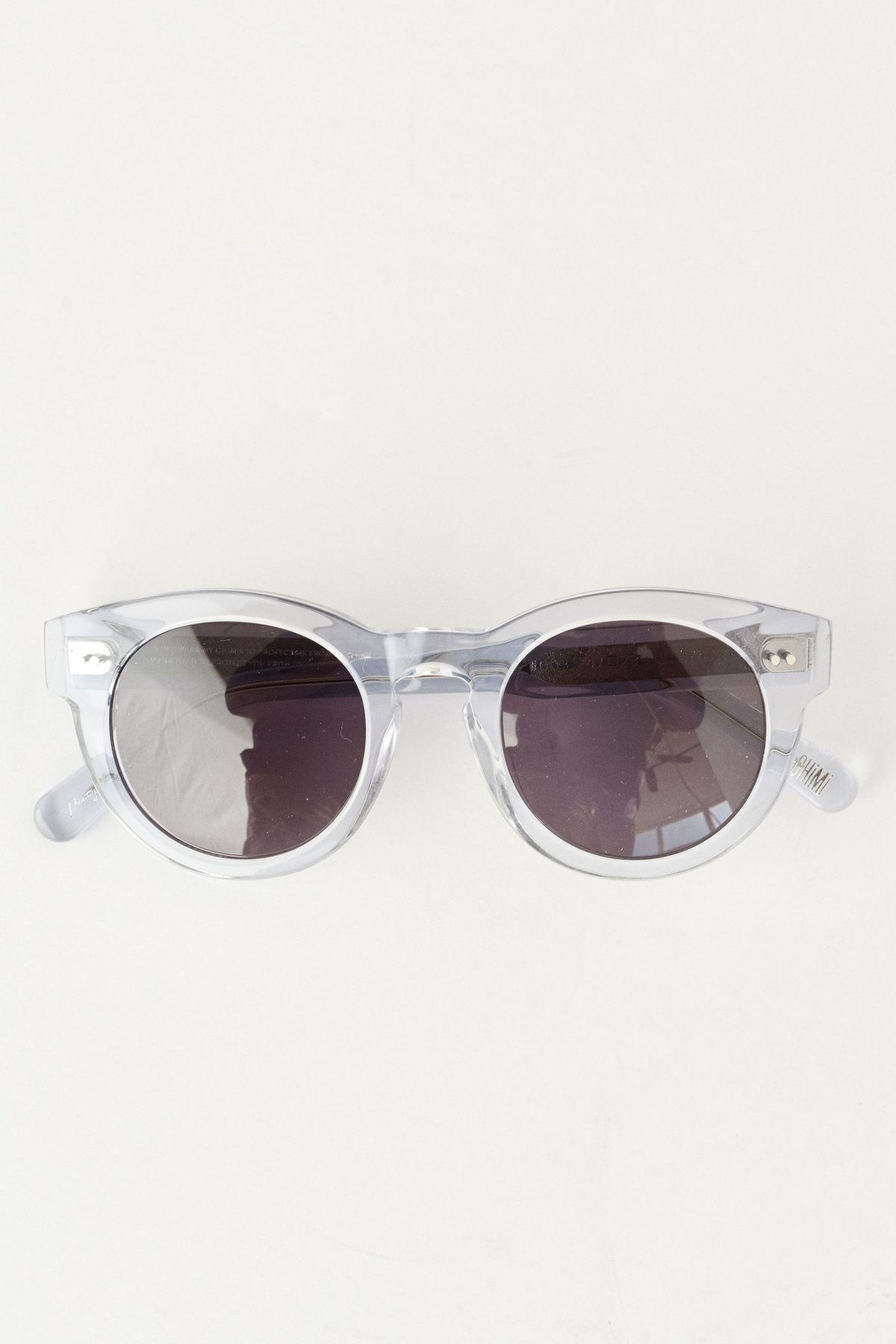 CHiMi Eyewear Ginger #003 round sunglasses Chimi | Solstice | Lava Red & Grey Lens Sunglasses | Shade Files main image 4