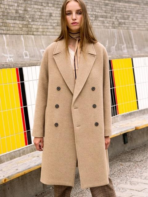 【ANDERSSON BELL】OVERSIZED PEA COAT Burgundy Andersson Bell Unisex Leon Pea Coat | SVD