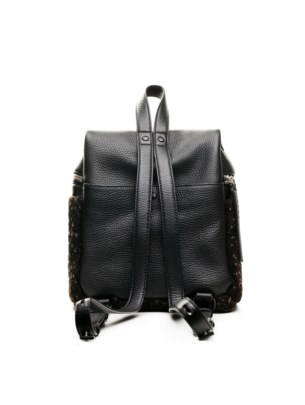 Kara Small Shearling Backpack Speckled | Garmentory