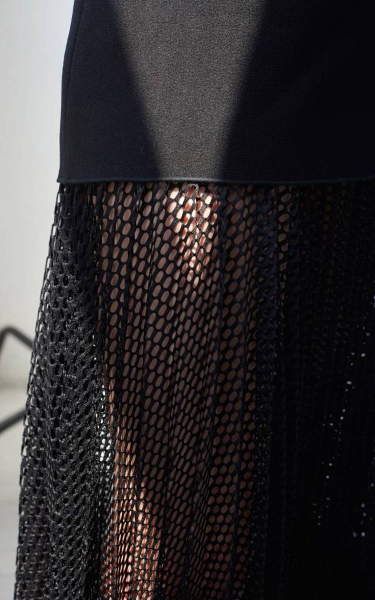 dion lee net pleat strapless dress The perfect little black dress to ring in the new year in. @inez heels of  course because theyre actually comfy, and throw on a little velvet belt to  pull it all together. , Shop this look by