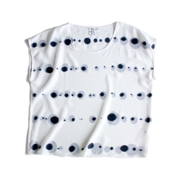 Rachel Rose Silk Dots Tee Rachel Rose Silk Dots Tee