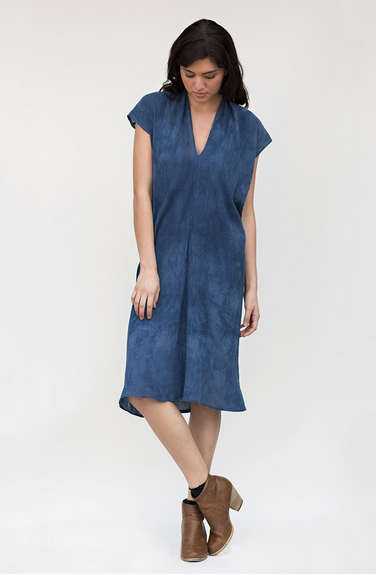 GRATITUDE COLLECTION Indigo Everyday Dress, Cotton GRATITUDE COLLECTION Indigo Everyday Dress, Cotton