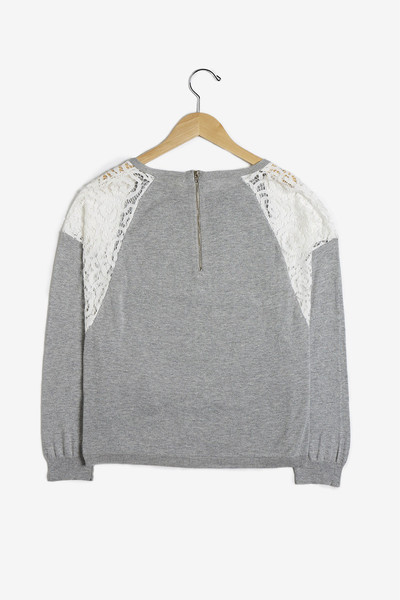 See U Soon Lace Shoulder Sweater See U Soon Lace Shoulder Sweater