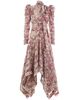 Zimmermann Unbridled Chevron Dress - Sand Wild Floral - Thumbnail 1