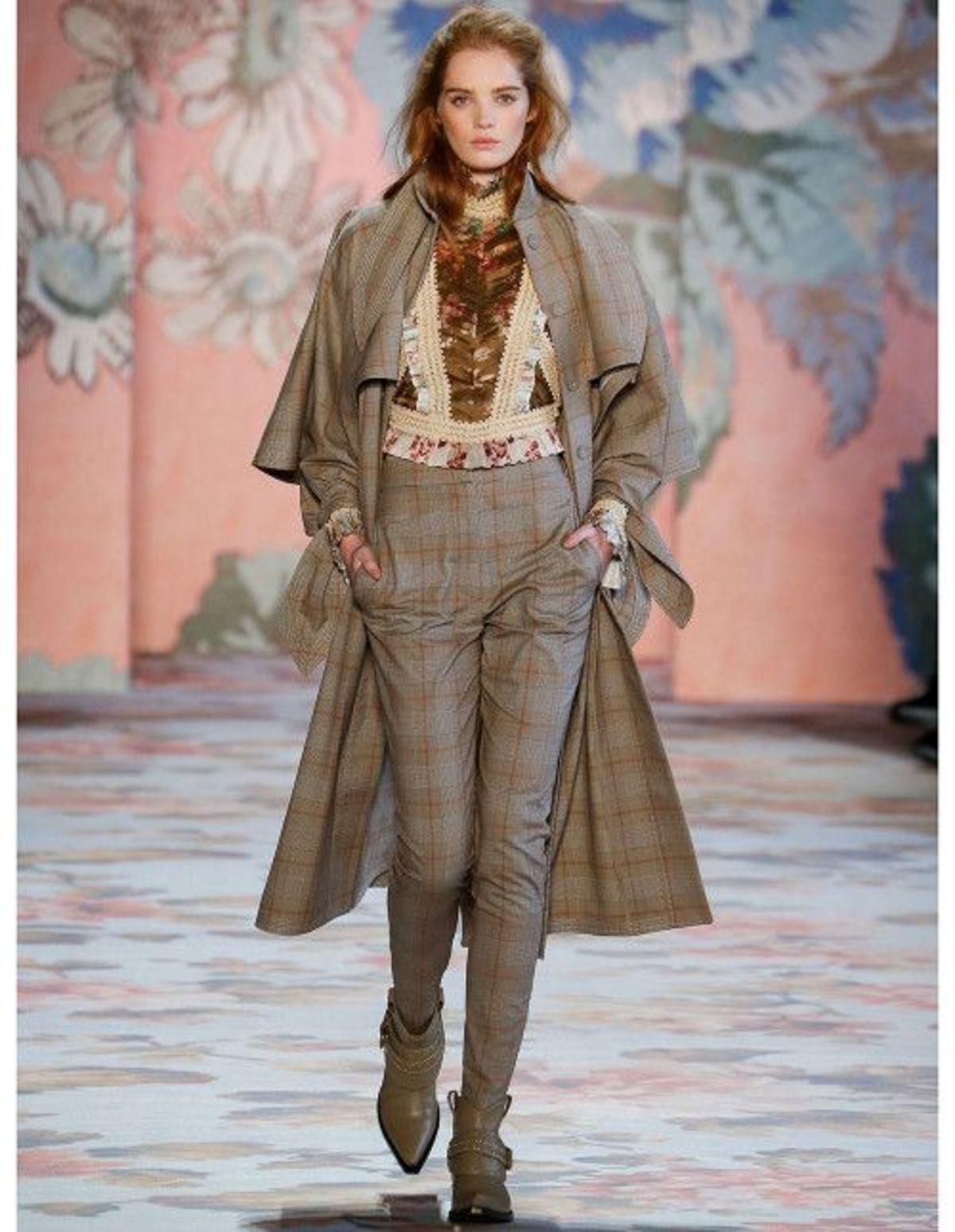 Zimmermann Unbridled Stovepipe Pant - TAN CHECK - Image 2 of 2