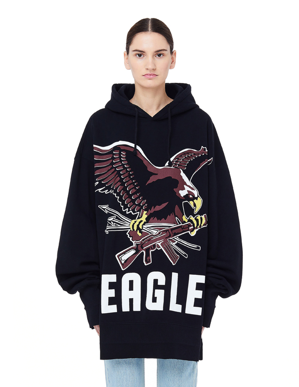 VETEMENTS Eagle パーカー ブラック Vetements Eagle Hoodie - Black | Garmentory