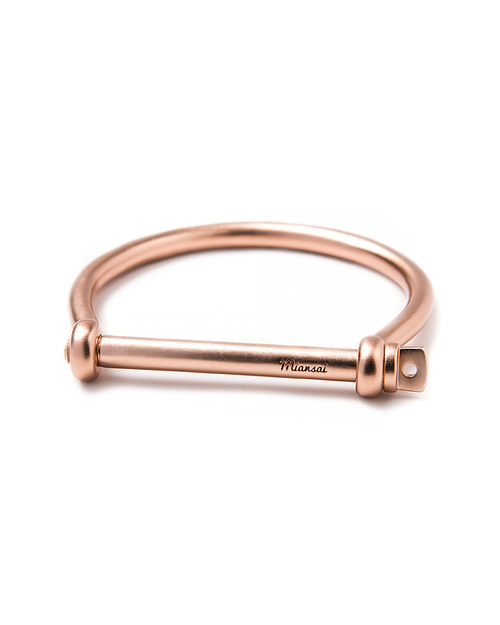 Miansai Brushed Rose Gold Screw Cuff Miansai Brushed Rose Gold Screw Cuff
