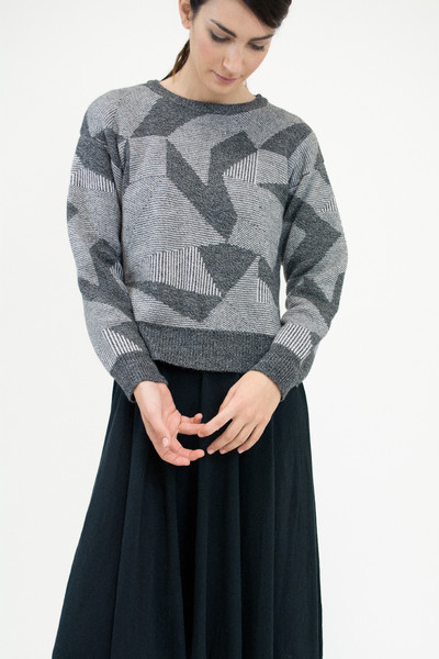 Micaela Greg SPECTRUM SWEATER - GREY Micaela Greg SPECTRUM SWEATER - GREY