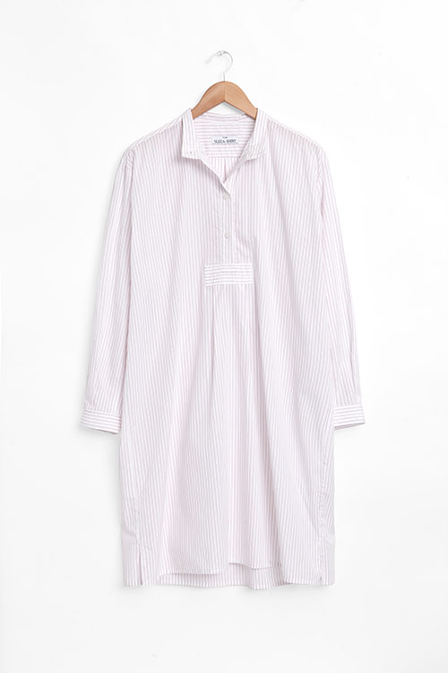 The Sleep Shirt Long Sleep Shirt Red and White Stripe The Sleep Shirt Long Sleep Shirt Red and White Stripe