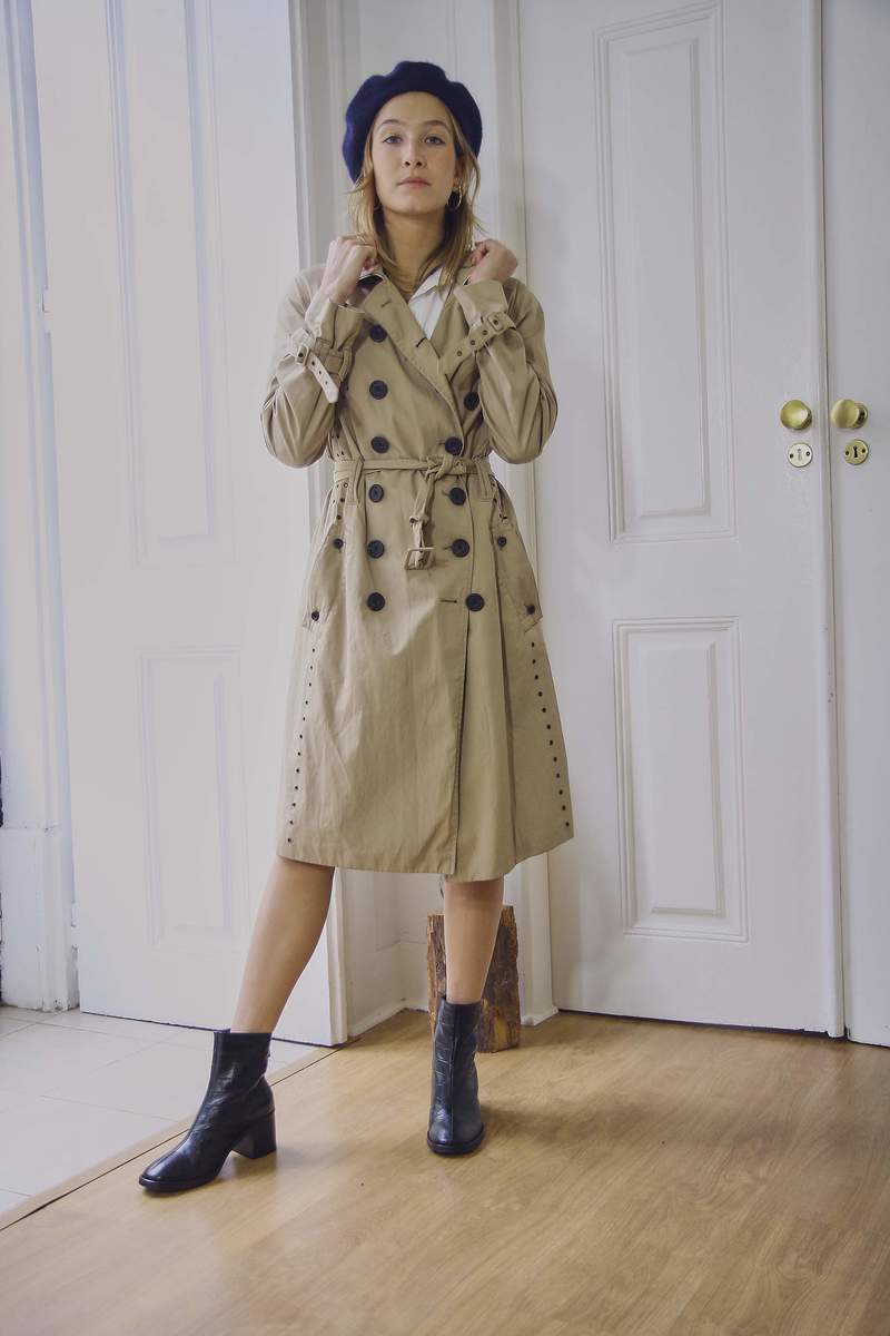 vintage Aquascutum gimmick trench coat