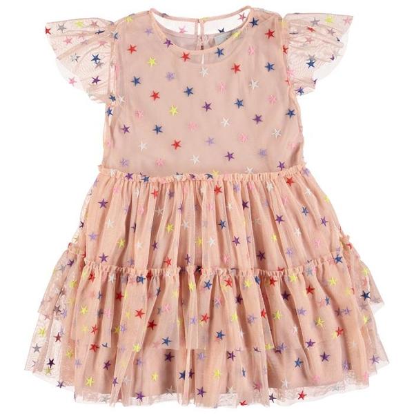 sachin and babi light blue dress Pippa & Julie Girls Star Embroidered Dress - Light Blue