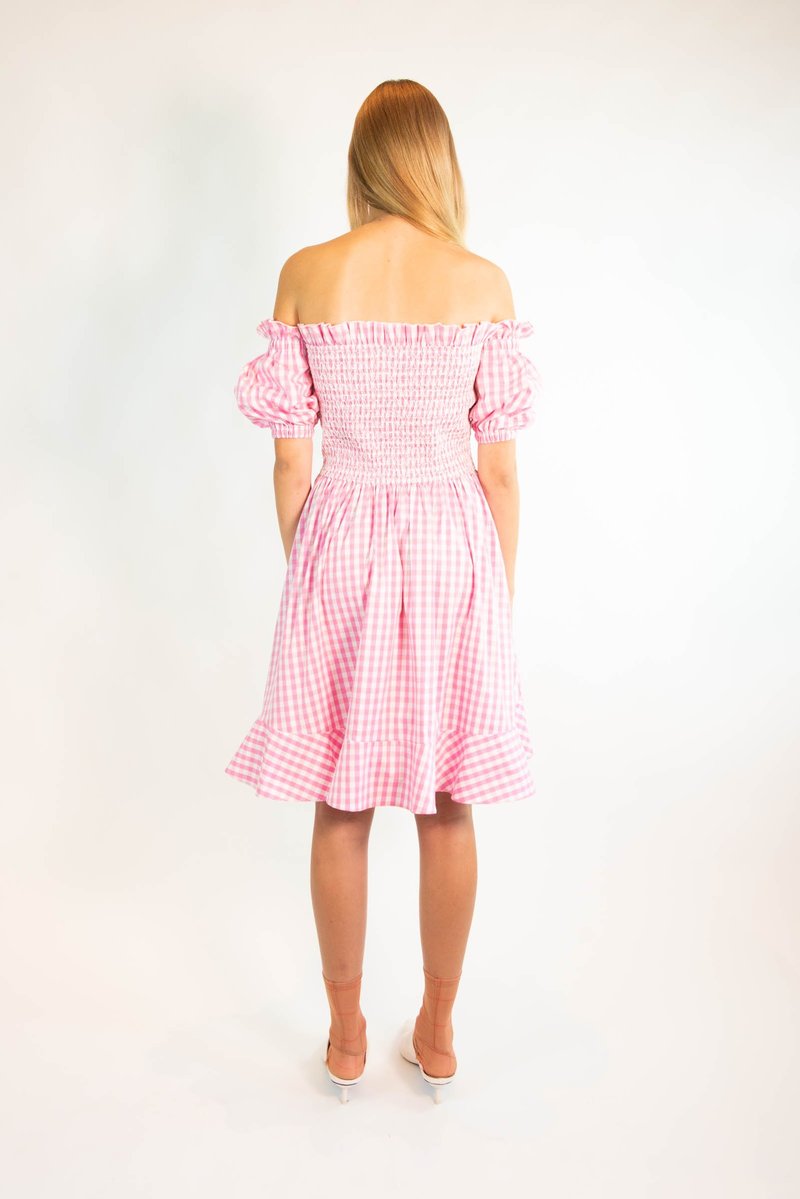 NIKA TANG Magda Dress - Pink Gingham