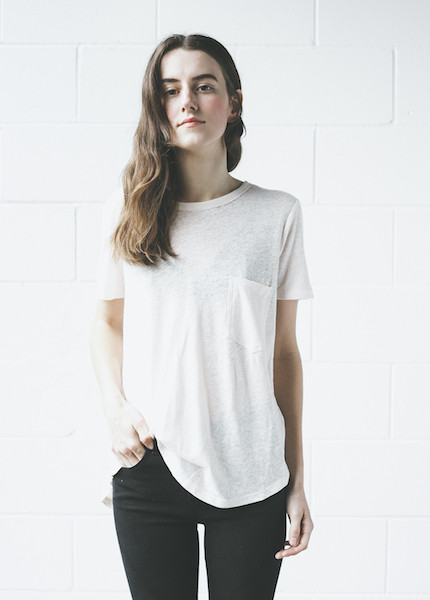C+L Finds - Willa Pocket Tee in Blush C+L Finds - Willa Pocket Tee in Blush