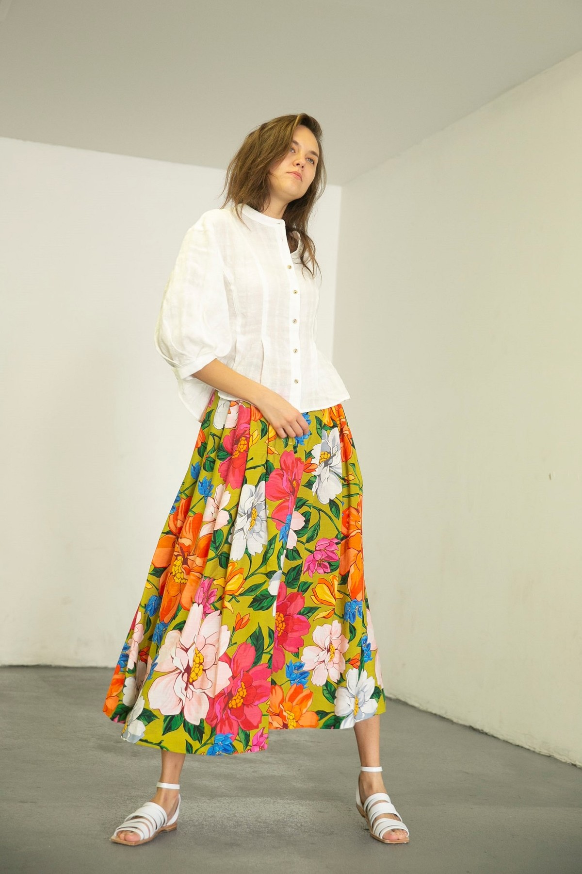 mara Hoffman Tulay Skirt - Floral Print | Garmentory