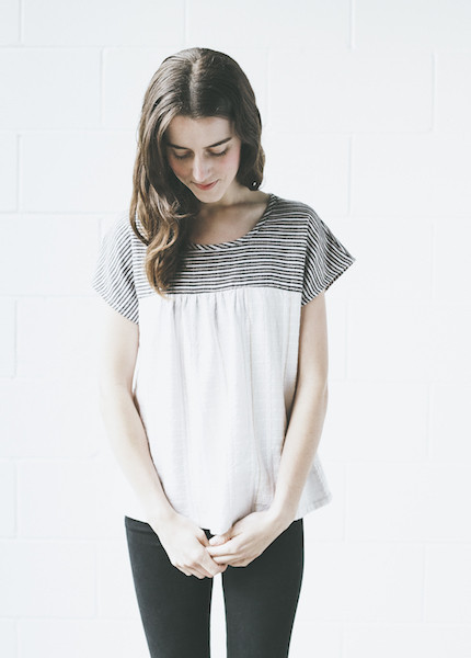 Ace & Jig Studio Top in Cloud Ace & Jig Studio Top in Cloud