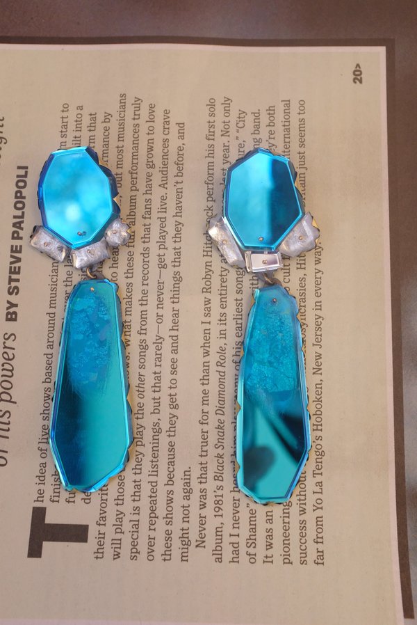 Nikki Couppee Cocktail Earrings - Blue Nikki Couppee Cocktail Earrings - Blue