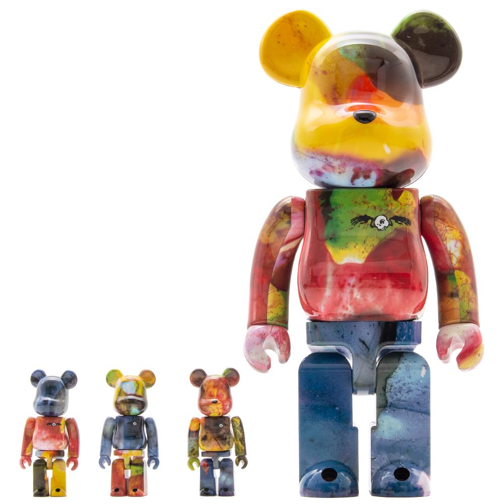 Medicom Toy BE@RBRICK Pushead 3 100% & 400% (4 Piece Set) | Garmentory
