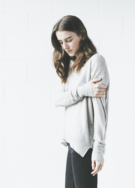 Line Knitwear - Vernon in Limestone Line Knitwear - Vernon in Limestone