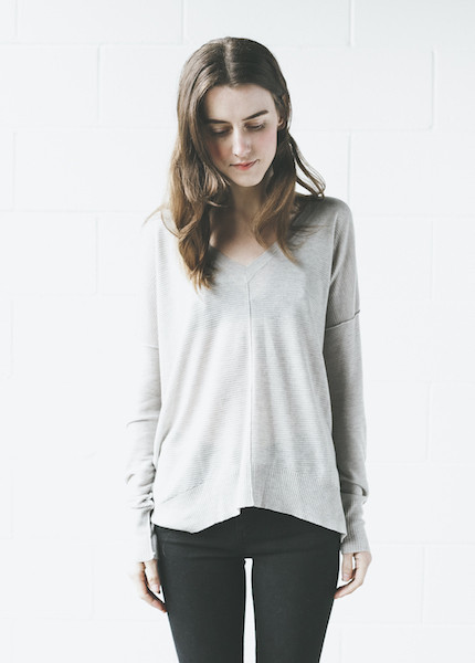 Line Knitwear - Vernon in Limestone Line Knitwear - Vernon in Limestone