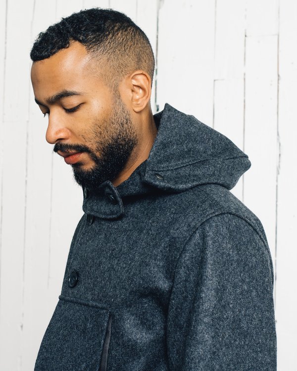 Arpenteur Kabig Melton Wool Coat | Garmentory