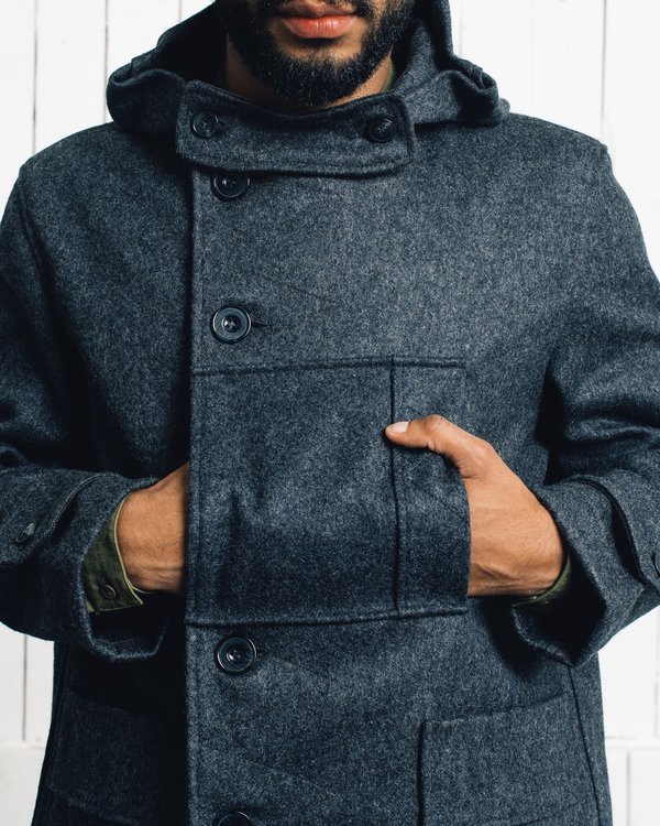 Arpenteur Kabig Melton Wool Coat | Garmentory