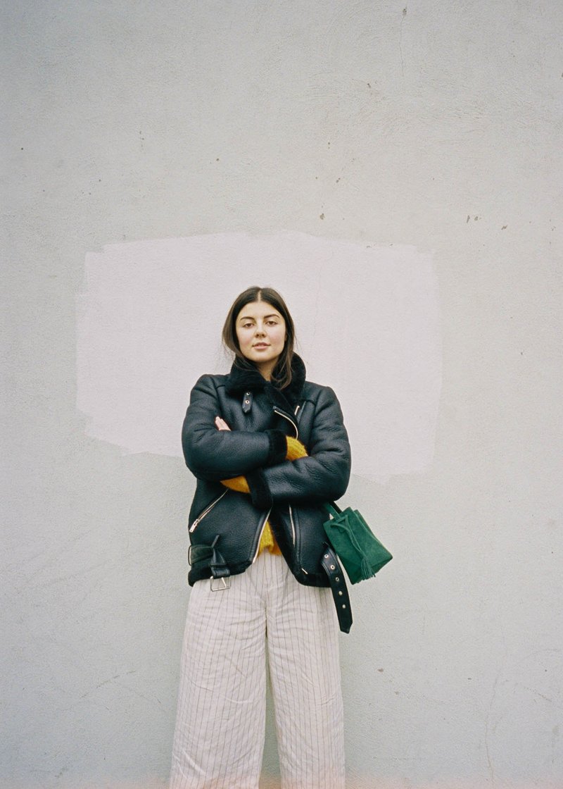 The Common Knowledge Mini Prism Suede Bag - Emerald